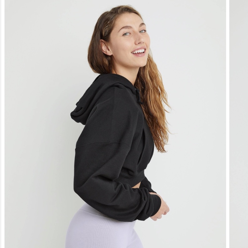Champion Women's Reverse Weave  Cropped Hoodie, Women's Pullover Hoodies Small